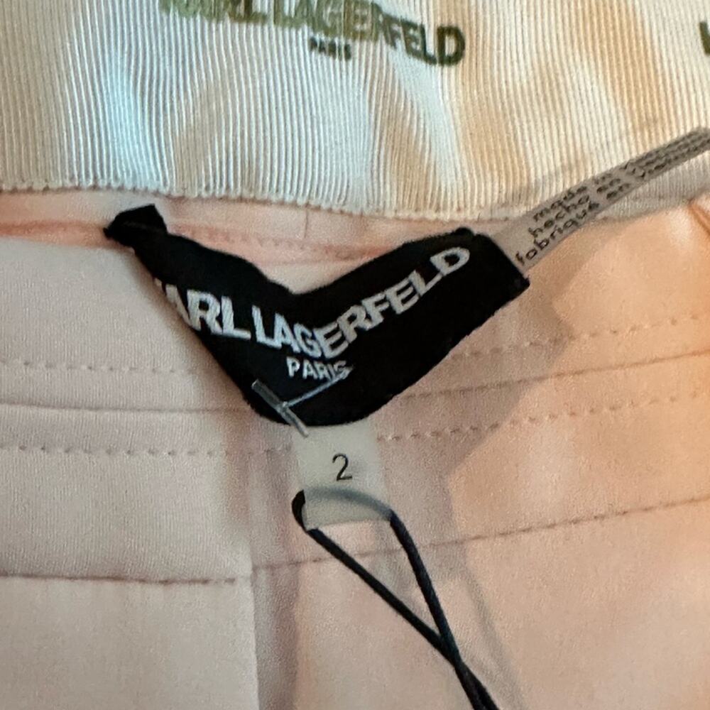 Women's Karl Langerfeld Pink Pants Size 2 NWT - Picture 6 of 7